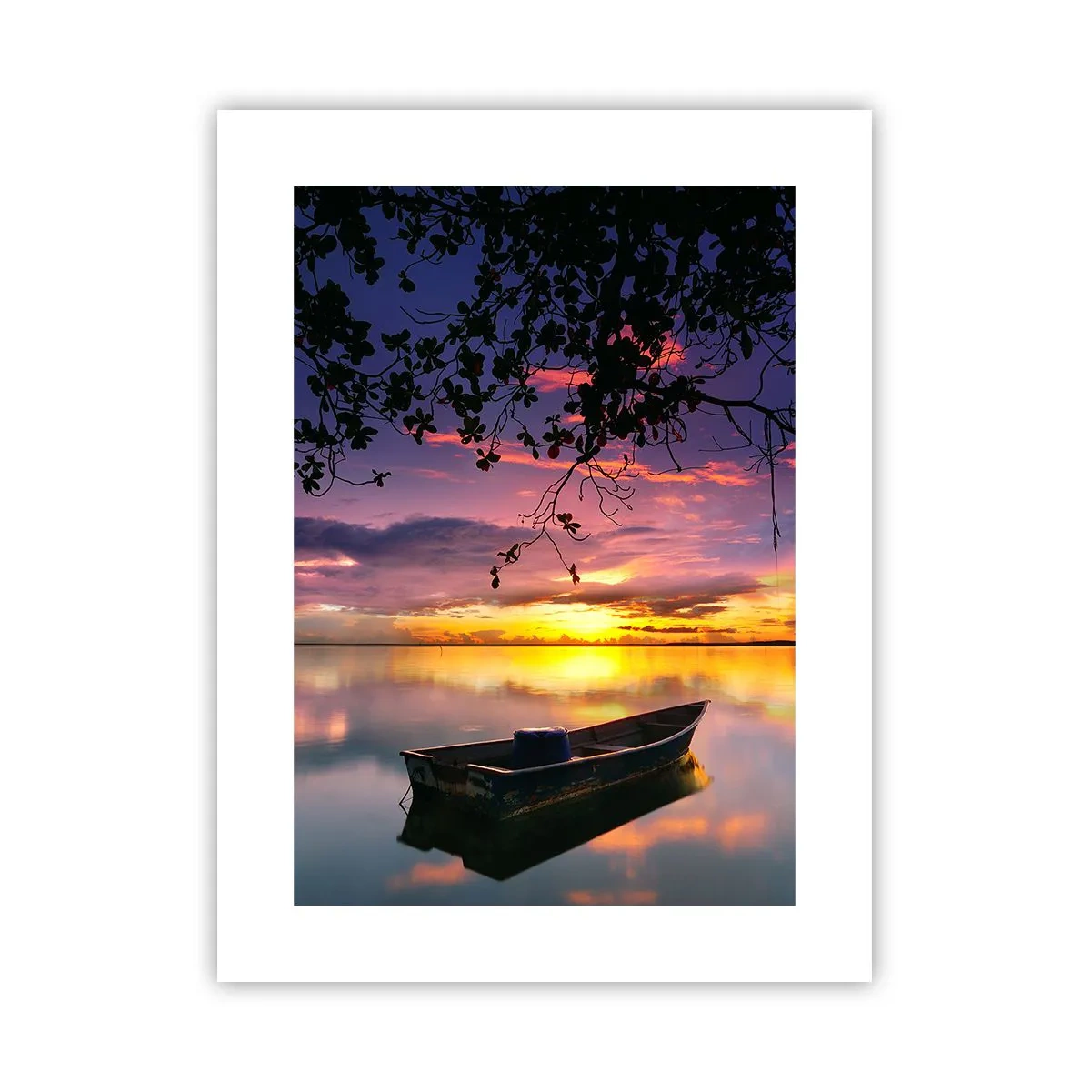 Affiche - Poster - "Tu sembles suspendu au milieu du ciel..." - 30x40 cm