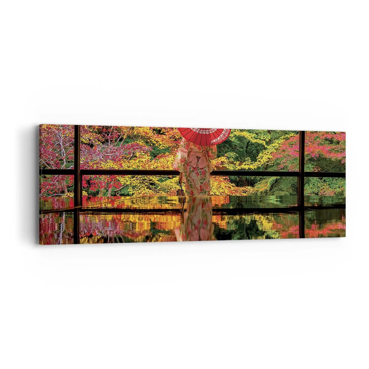 Impression sur toile - Image sur toile - Dans le temple de la nature - 90x30 cm