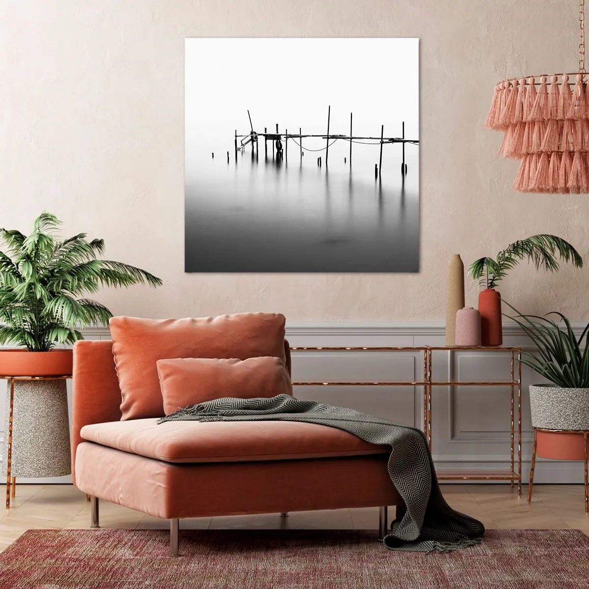 Impression sur toile - Image sur toile - Et s'il n'y avait pas de monde ? - 40x40 cm