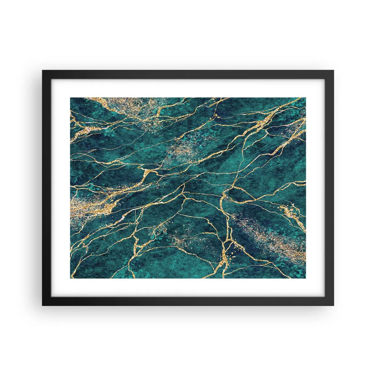 Affiche dans un cadre noir - Poster - Mine d'or - 50x40 cm