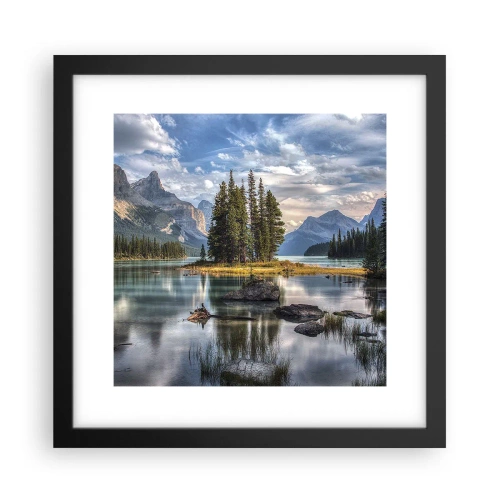 Affiche dans un cadre noir - Poster - Sous les grandes eaux claires - 30x30 cm