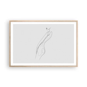 Affiche dans un chêne clair - Poster - Juste une promesse - 91x61 cm