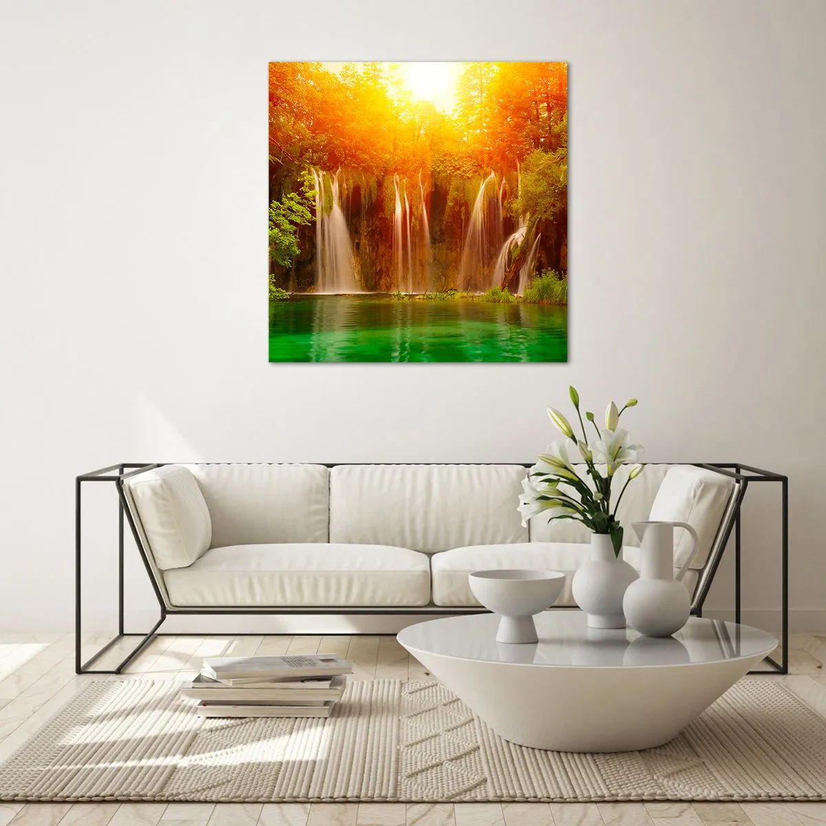 Impression sur verre - Image sur verre - Au soleil et à l'ombre - 30x30 cm