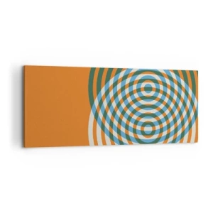 Impression sur toile - Image sur toile - Variation circulaire abstraite - 100x40 cm