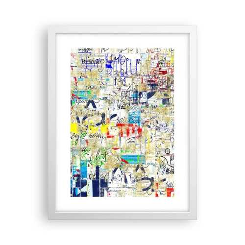 Affiche dans un cadre blanc - Poster - Ca fait juste plaisir aux yeux - 30x40 cm