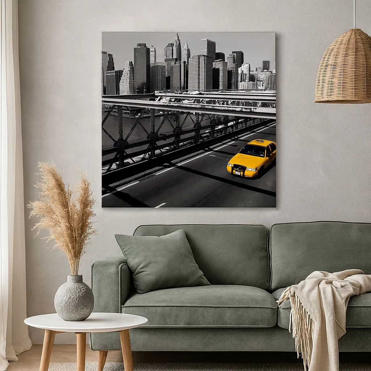 Impression sur toile - Image sur toile - Couleur de la grande ville - 30x30 cm