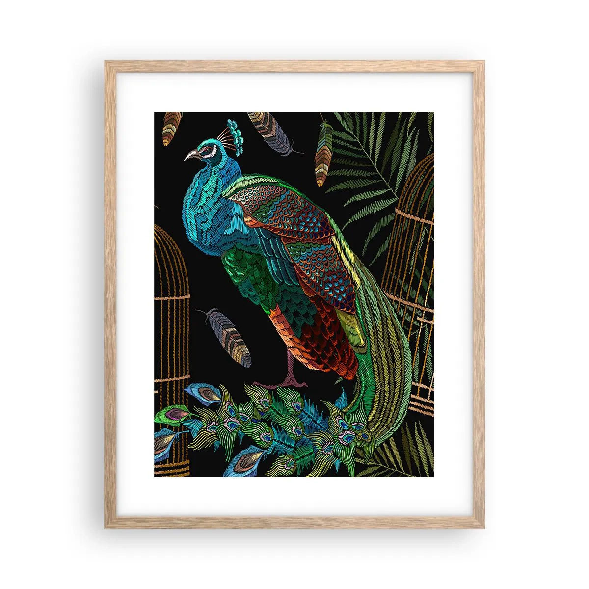 Affiche dans un chêne clair - Poster - En robes royales - 40x50 cm