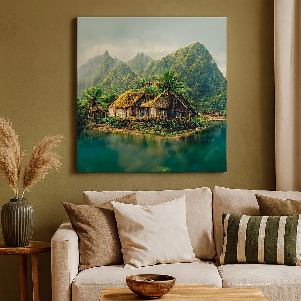 Impression sur toile - Image sur toile - Paradis tropical - 30x30 cm