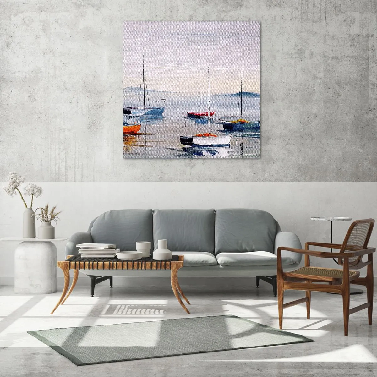 Impression sur verre - Image sur verre - Un repos bien mérité - 40x40 cm