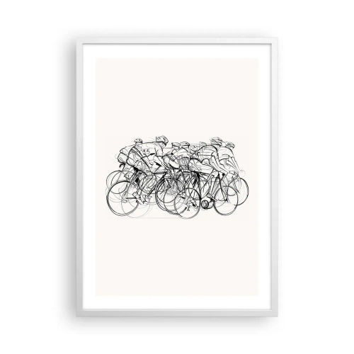 Affiche dans un cadre blanc - Poster - Ensemble en équipe - 50x70 cm