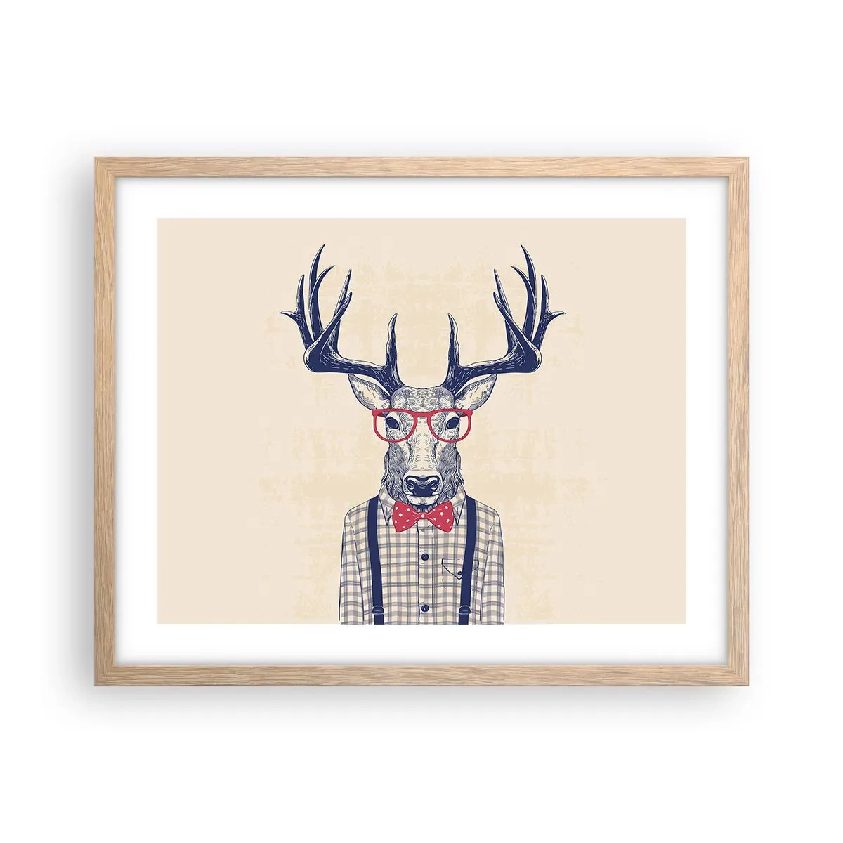 Affiche dans un chêne clair - Poster - Une extravagance amusante - 50x40 cm