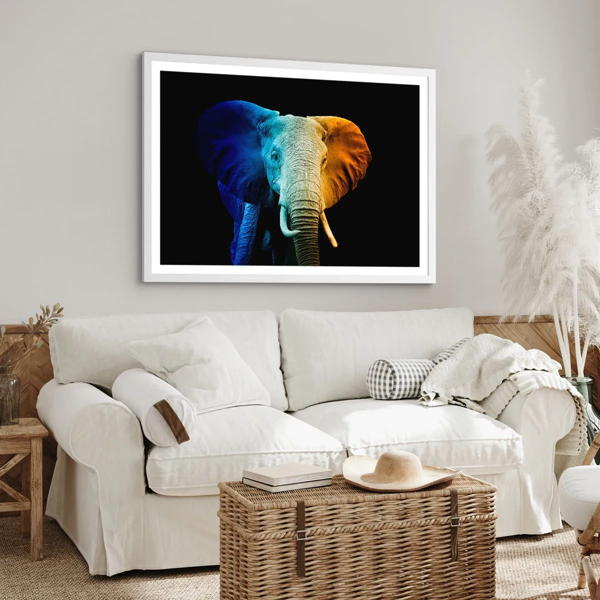 Affiche dans un cadre blanc - Poster - Excentrique, pas bizarre - 91x61 cm