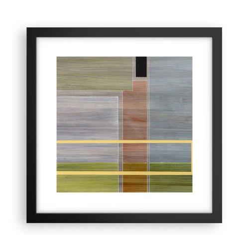 Affiche dans un cadre noir - Poster - Simple et calme - 30x30 cm