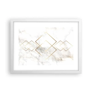 Affiche dans un cadre blanc - Poster - Vue à l'infini - 40x30 cm