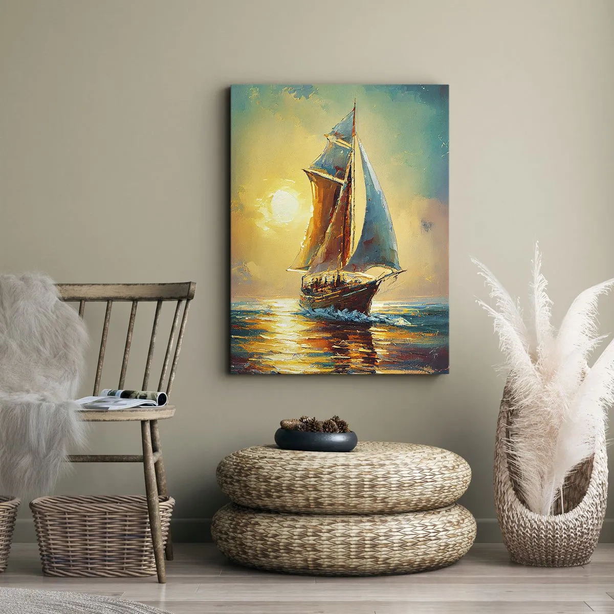 Impression sur toile - Image sur toile - Toutes voiles dehors - 45x80 cm