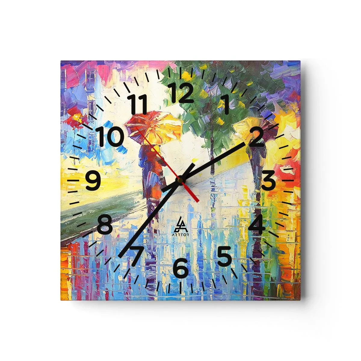 Horloge murale - Pendule murale - Et tout est clair - 30x30 cm
