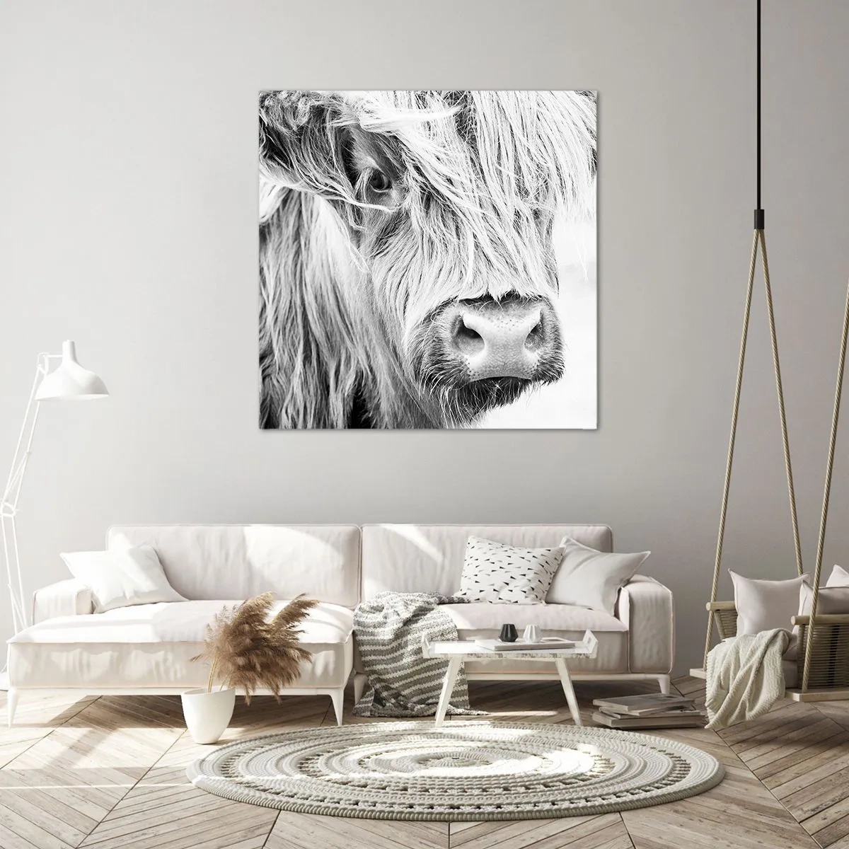 Impression sur toile - Image sur toile - Sauvagerie écossaise - 50x50 cm