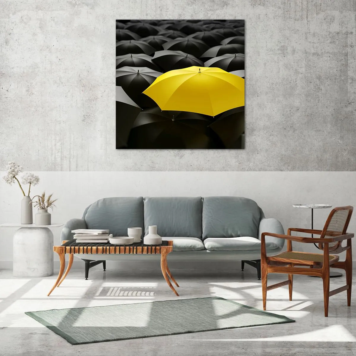 Impression sur verre - Image sur verre - Adieu chagrin - 40x40 cm