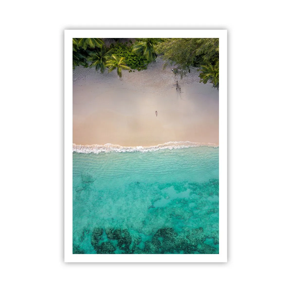 Affiche - Poster - Plage paradisiaque - 70x100 cm