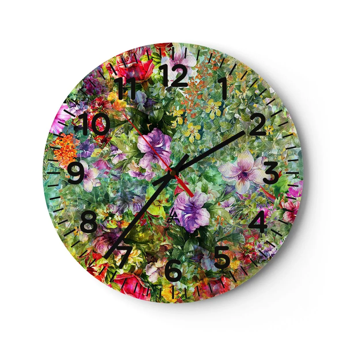Horloge murale - Pendule murale - En fleurs pour la perdition - 30x30 cm