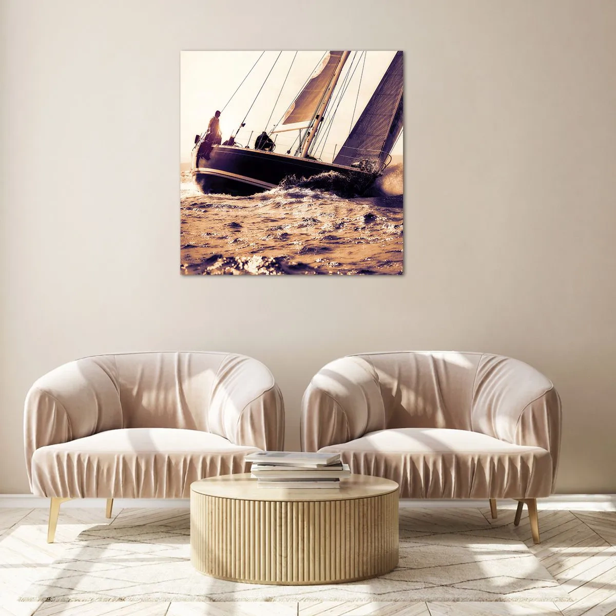 Impression sur verre - Image sur verre - Navigue, marin - 40x40 cm