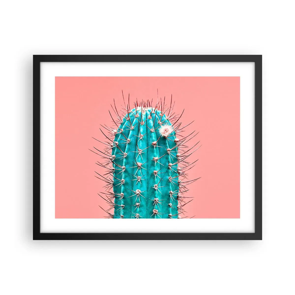 Affiche dans un cadre noir - Poster - Juste regarde - 50x40 cm