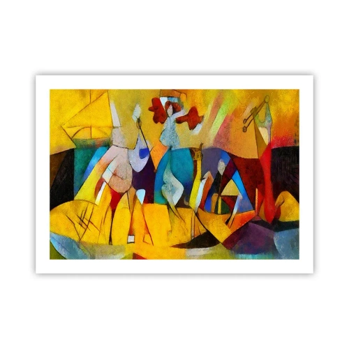 Affiche - Poster - Soleil - vie - joie - 70x50 cm