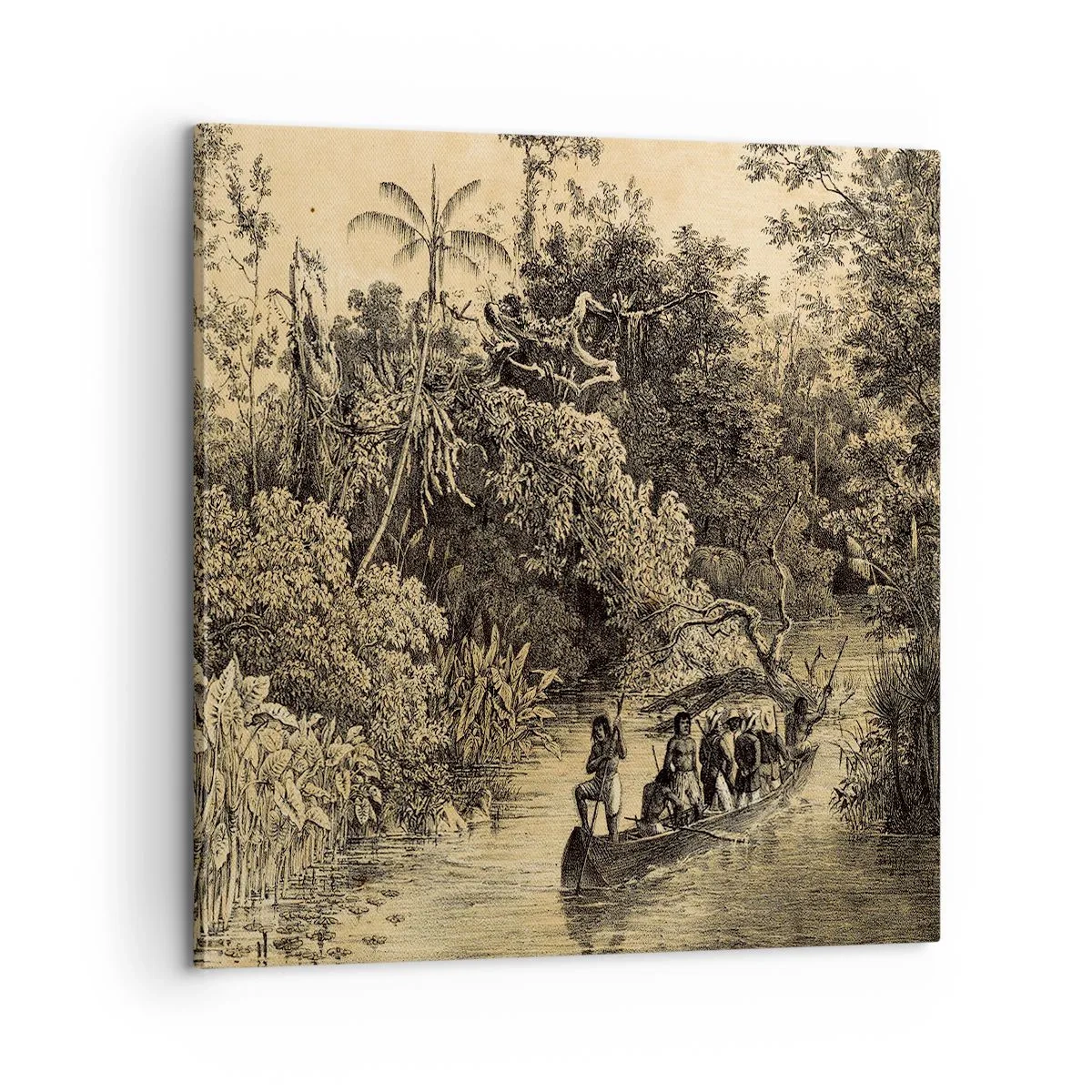 Impression sur toile - Image sur toile - Expédition à la source - 60x60 cm