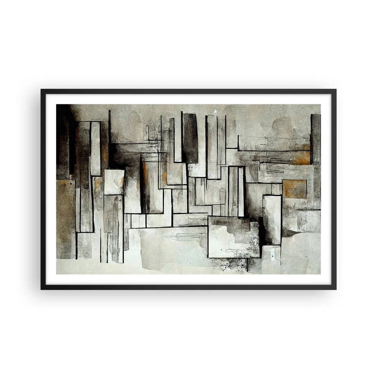 Affiche dans un cadre noir - Poster - Le pouvoir de la simplicité - 91x61 cm