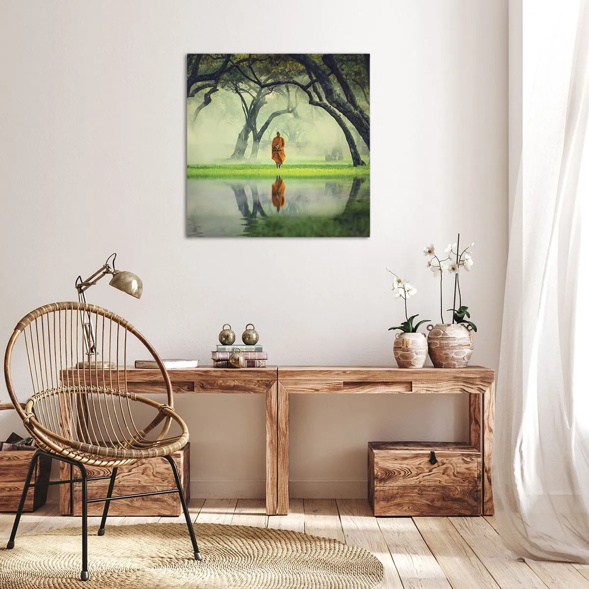 Impression sur toile - Image sur toile - En route vers l'illumination - 40x40 cm