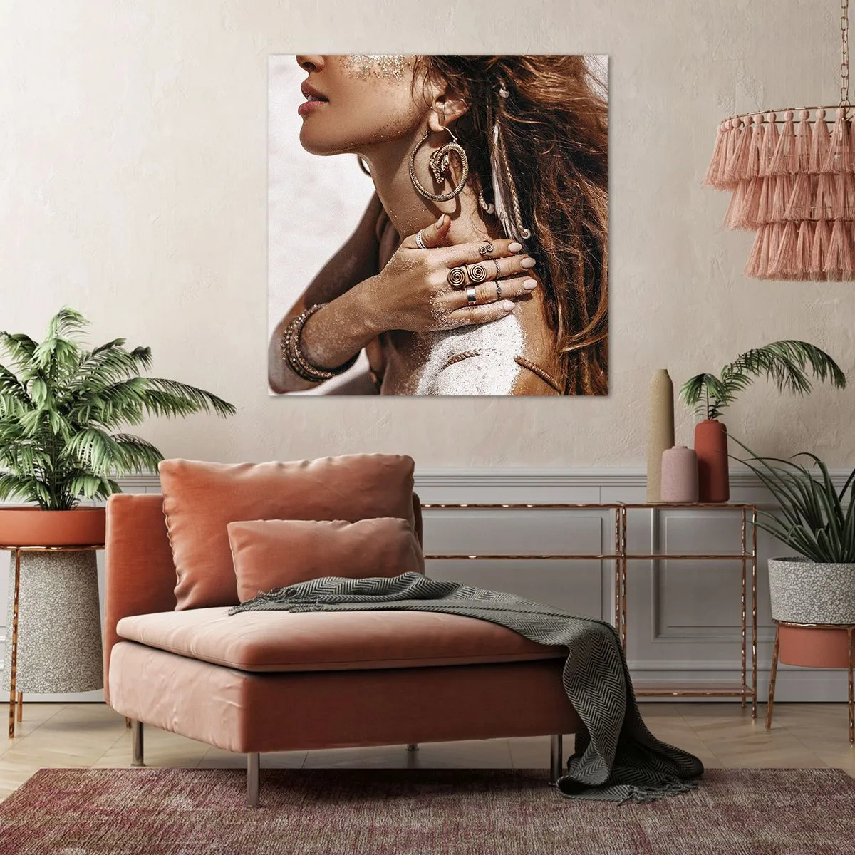 Impression sur toile - Image sur toile - Reine des plages sauvages - 70x70 cm