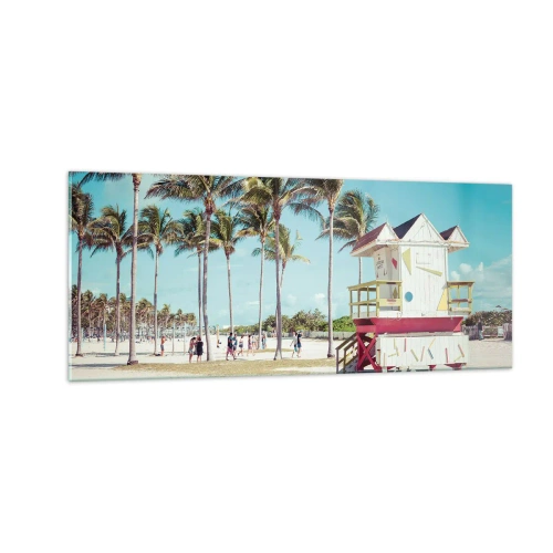 Impression sur verre - Image sur verre - Une belle journée devant toi - 100x40 cm