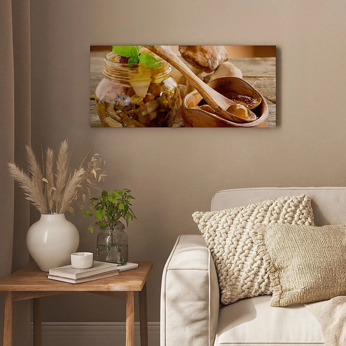 Impression sur toile - Image sur toile - Que ce soit frais ou salé, ou en automne... - 100x40 cm