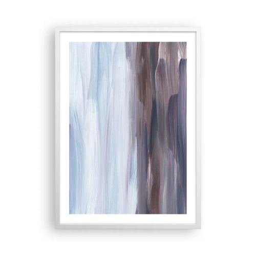 Affiche dans un cadre blanc - Poster - Éléments : eau - 50x70 cm