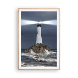 Affiche dans un chêne clair - Poster - I… i… ici ! - 61x91 cm