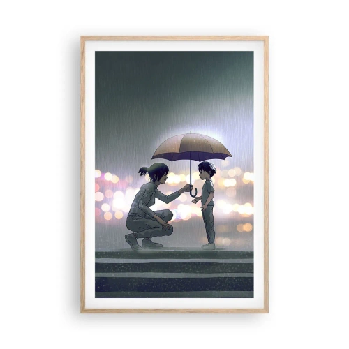 Affiche dans un chêne clair - Poster - Et maintenant, tout va bien - 61x91 cm