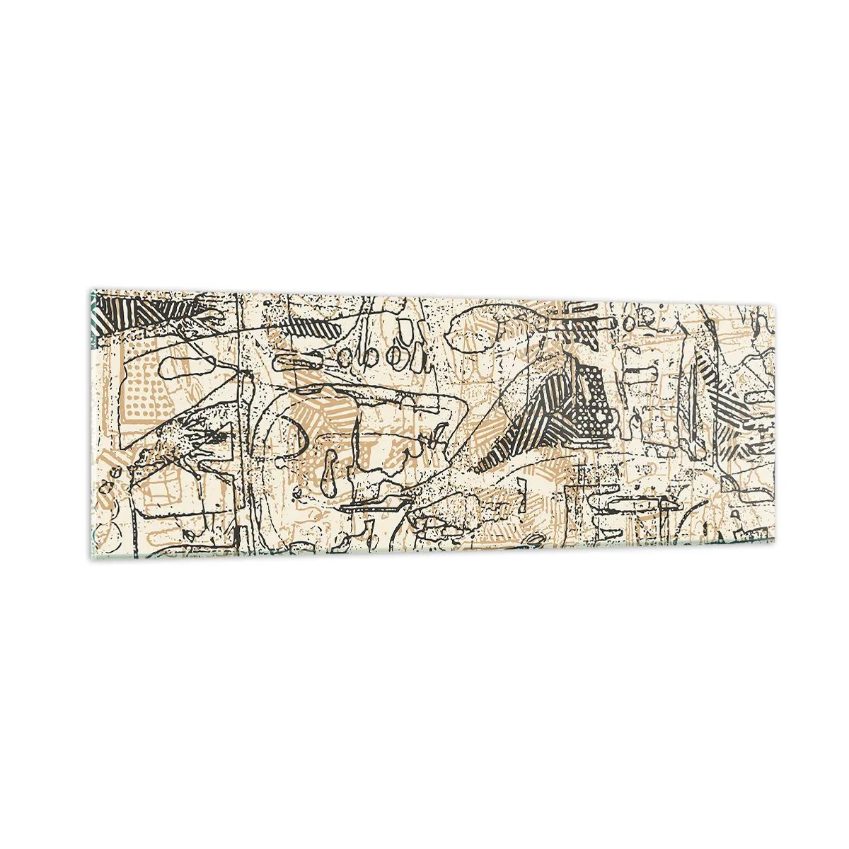 Impression sur verre - Image sur verre - Il attend d'être décodé - 90x30 cm
