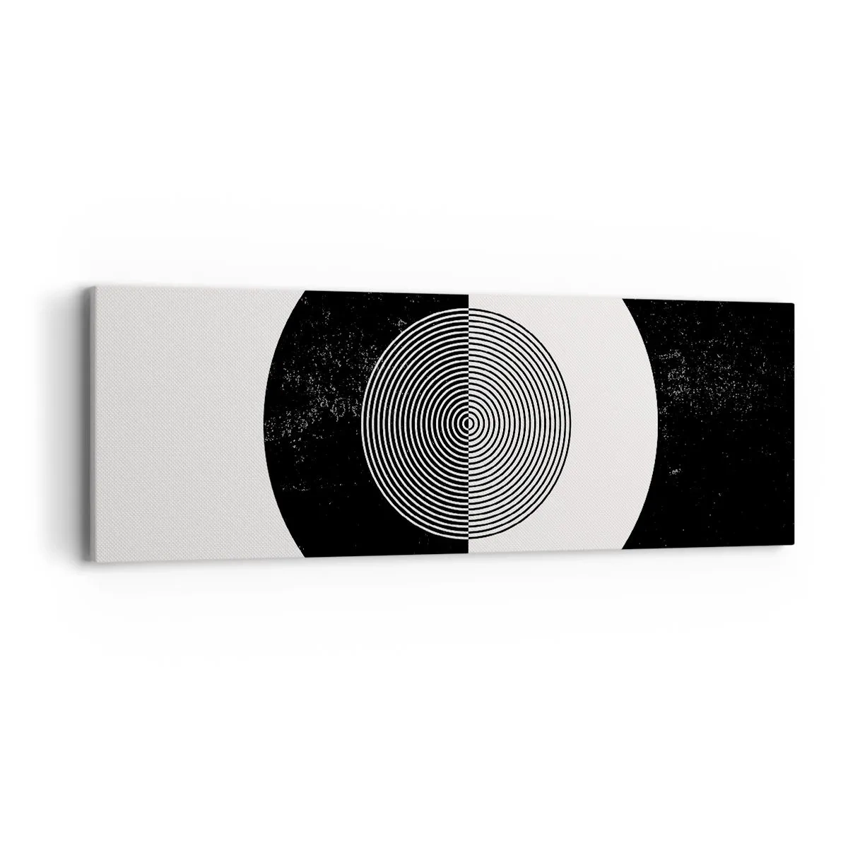 Impression sur toile - Image sur toile - Harmonie de noir et blanc - 90x30 cm