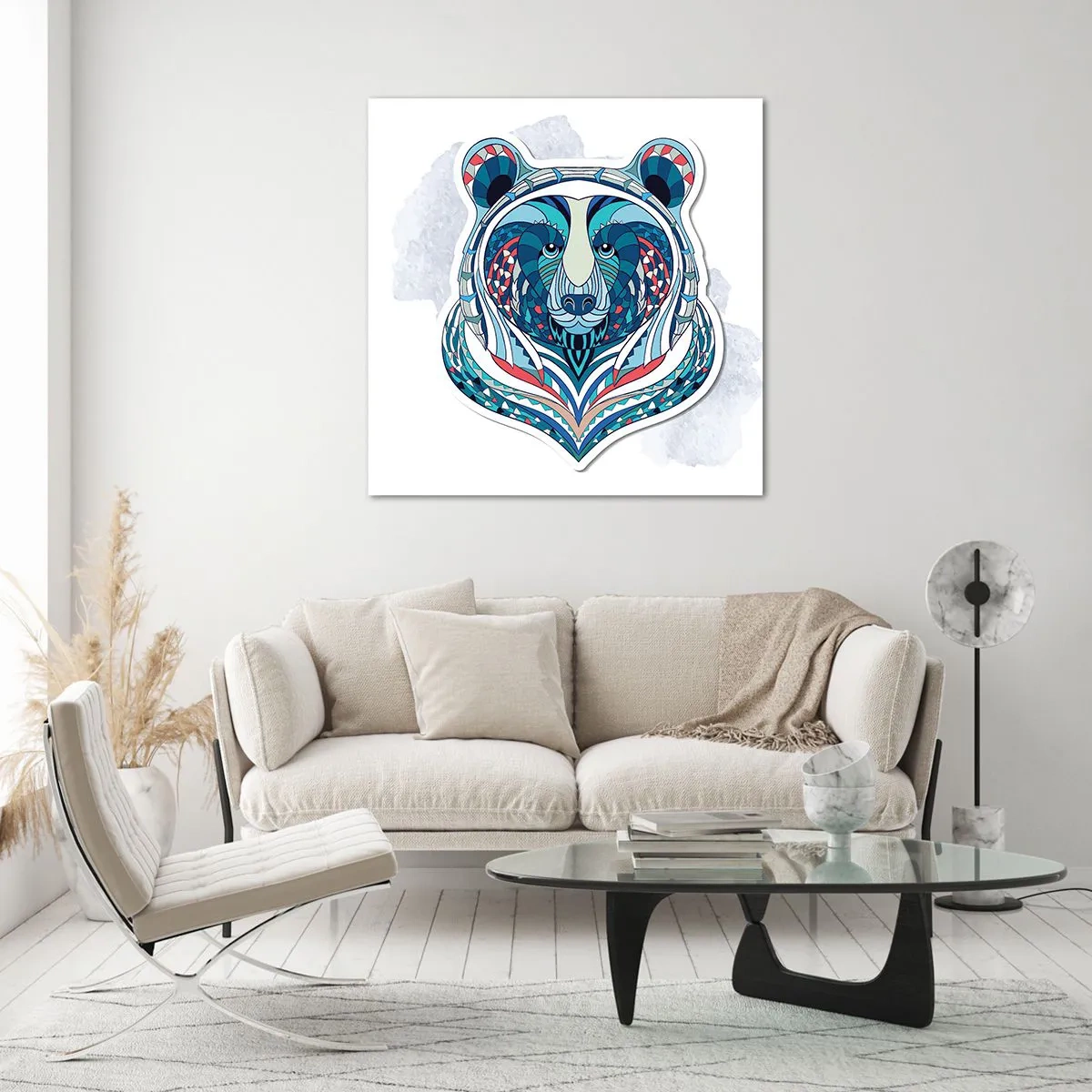 Impression sur verre - Image sur verre - Vive le Groenland ! - 60x60 cm