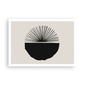 Affiche - Poster - Motif noir minimaliste sur fond clair - 100x70cm - Une gamme de possibilités - Décoration murale moderne pour le salon et la chambre ARTTOR