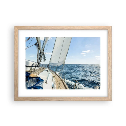 Affiche dans un chêne clair - Poster - Ohé, l'aventure - 40x30 cm