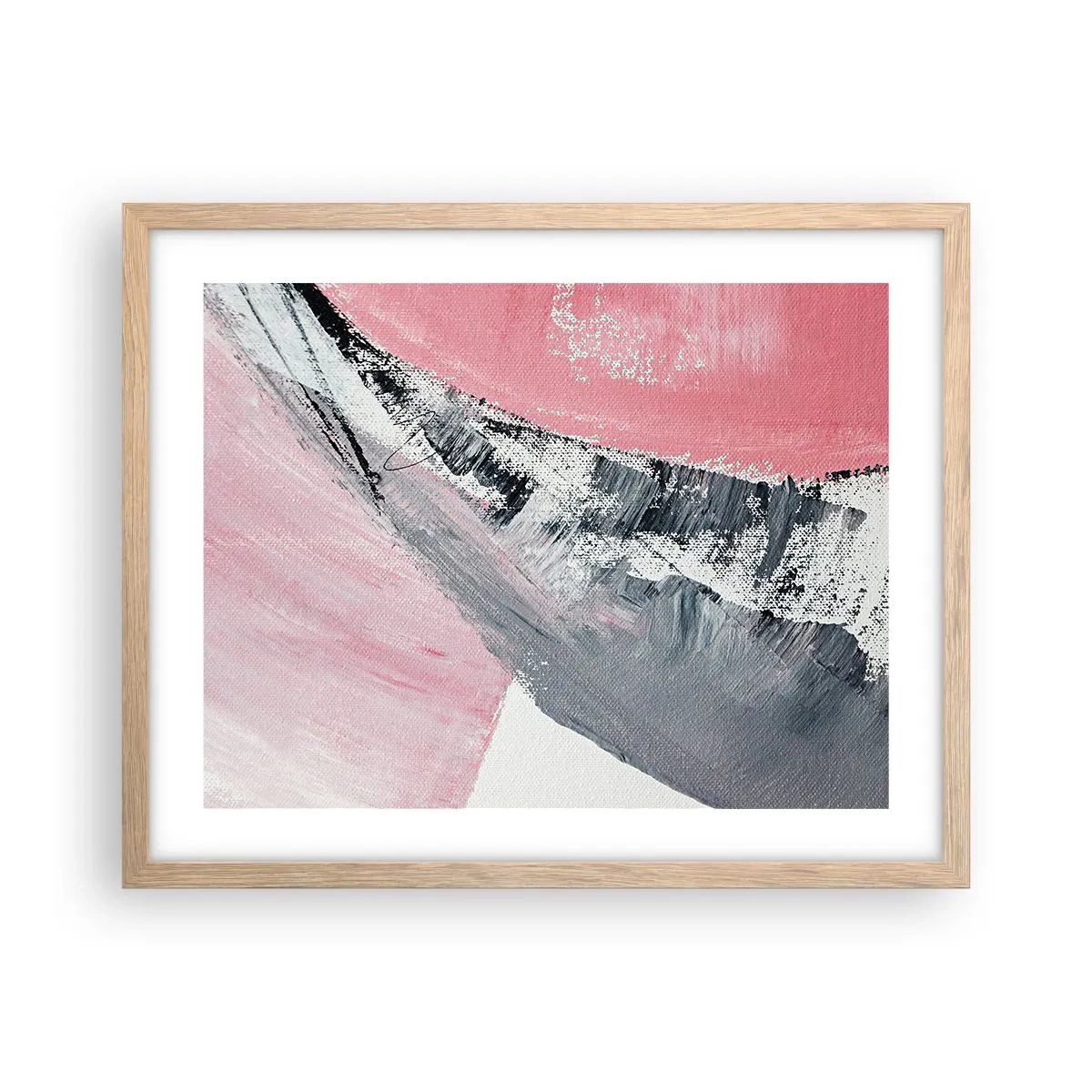 Affiche dans un chêne clair - Poster - Composition assortie - 50x40 cm