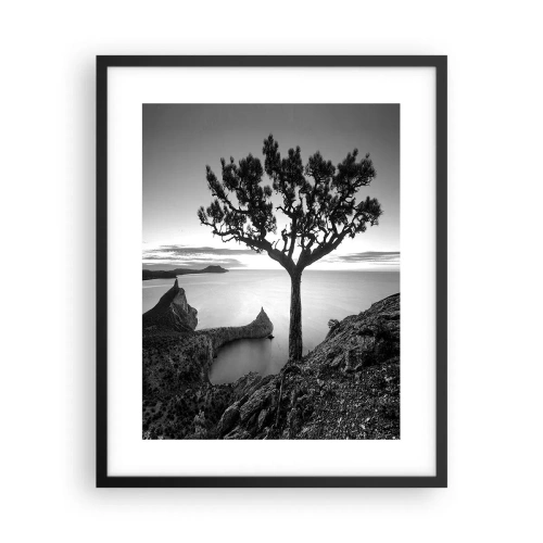 Affiche dans un cadre noir - Poster - Paix jusqu'à l'horizon - 40x50 cm