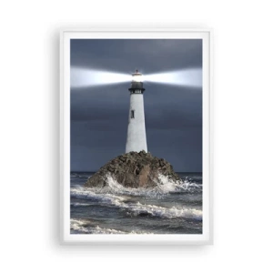 Affiche dans un cadre blanc - Poster - I… i… ici ! - 70x100 cm