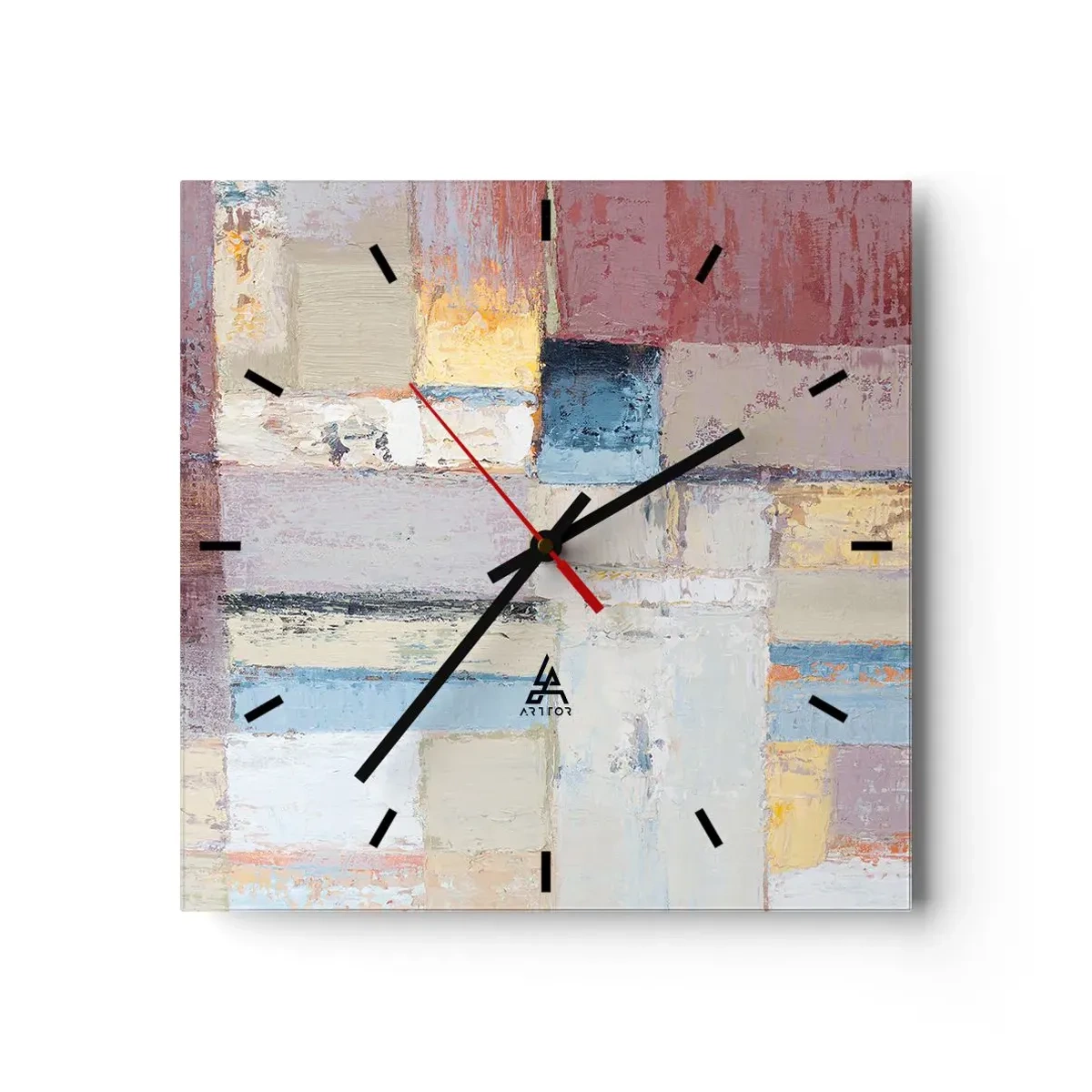Horloge murale - Pendule murale - Le calme de la géométrie - 40x40 cm