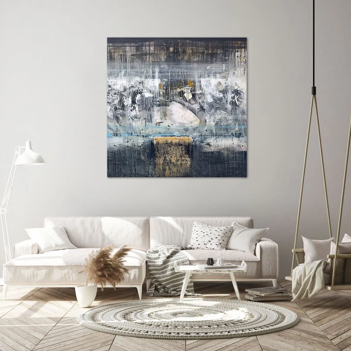 Impression sur toile - Image sur toile - Comme sur la glace, comme après décembre - 40x40 cm