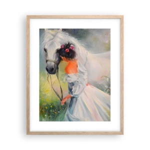 Affiche dans un chêne clair - Poster - Comme dans un beau rêve - 40x50 cm