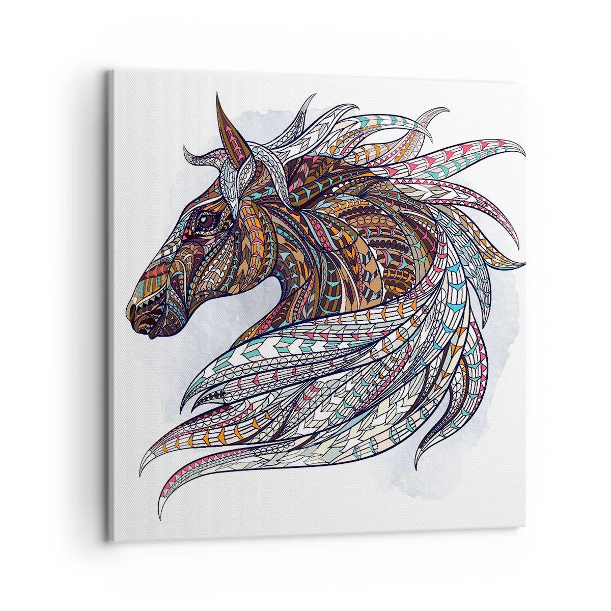 Impression sur toile - Image sur toile - Destrier guerrier celtique - 50x50 cm