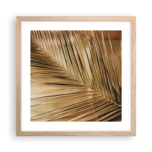 Affiche dans un chêne clair - Poster - Colonnade naturelle - 40x40 cm