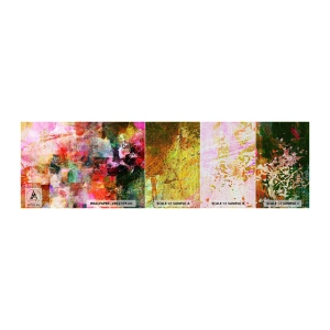 Échantillon de Papier Peint Premium Canvas - Un voyage à travers les roses - Abstraction, Morceau, Graphique - 100x30 cm